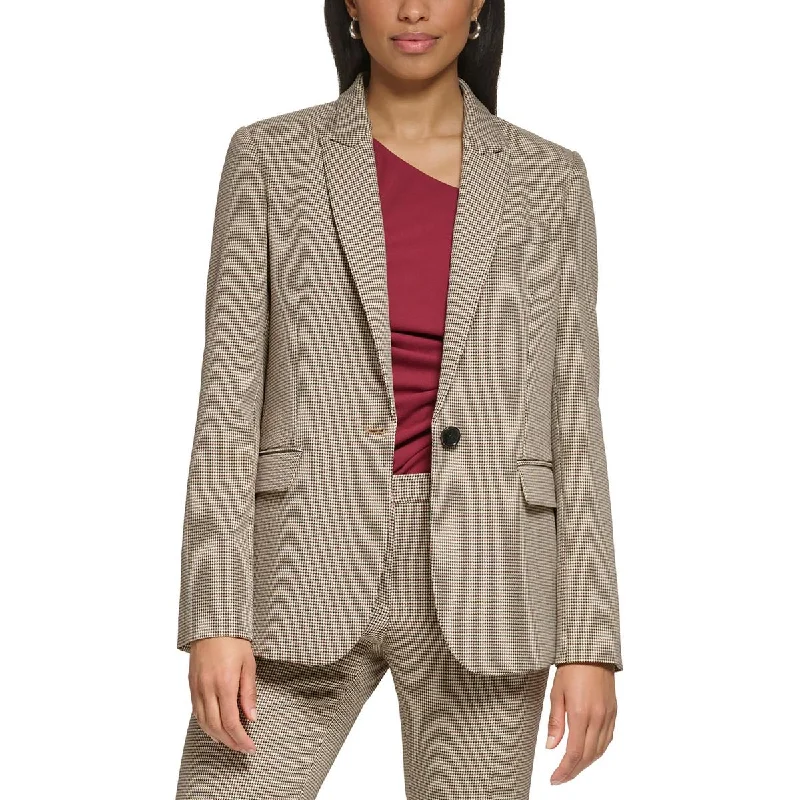 DKNY Womens Petites Suit Separate Office One-Button Blazer