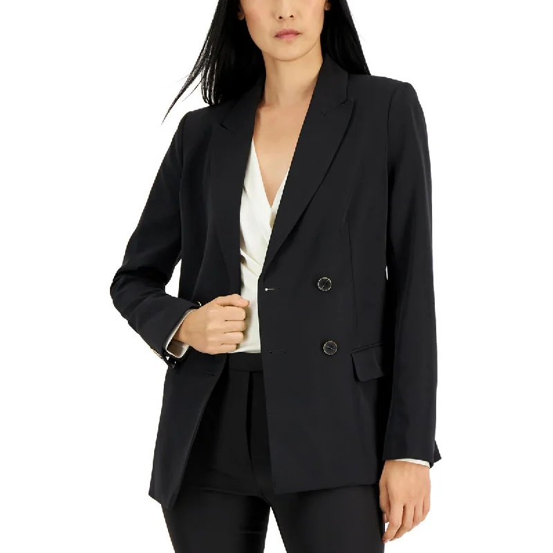 Donna Karan Womens Suit Separate Office Double-Breasted Blazer