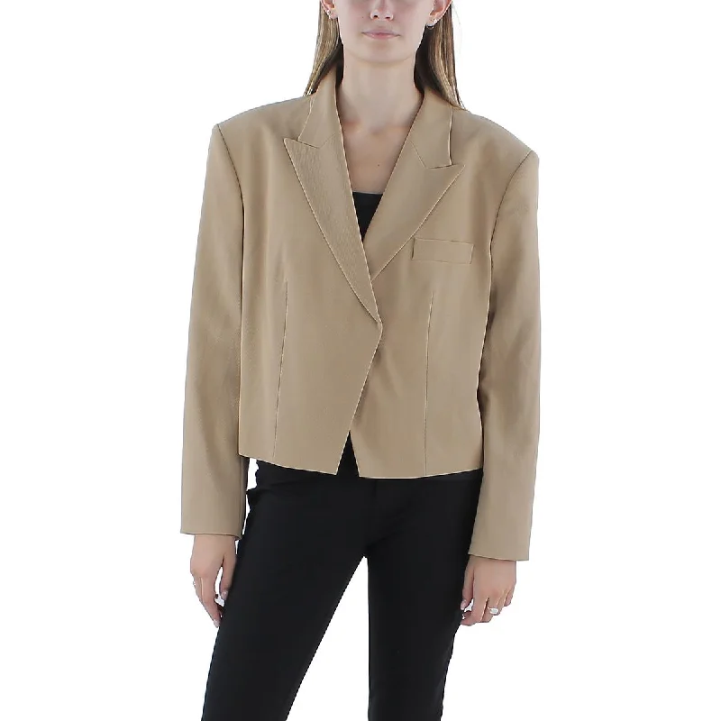 Hugo Womens Wool Blend Office One-Button Blazer