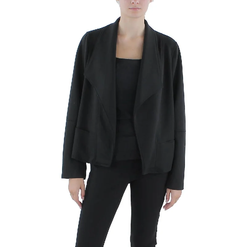 Max Studio Womens Drapey Work Wear Open-Front Blazer