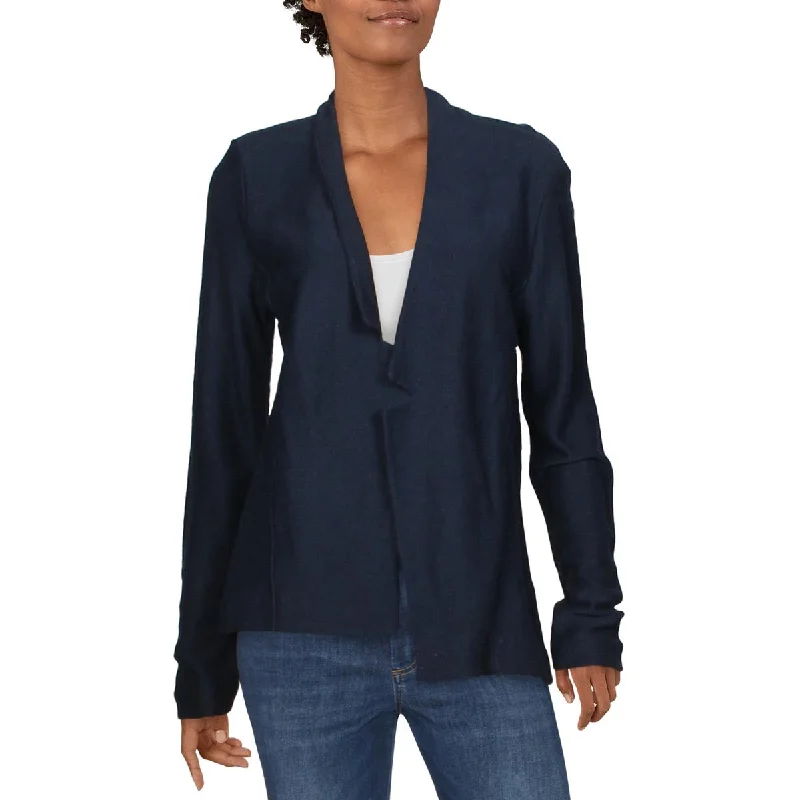 Nic + Zoe Womens Essence Open Front V-Neck Knit Blazer