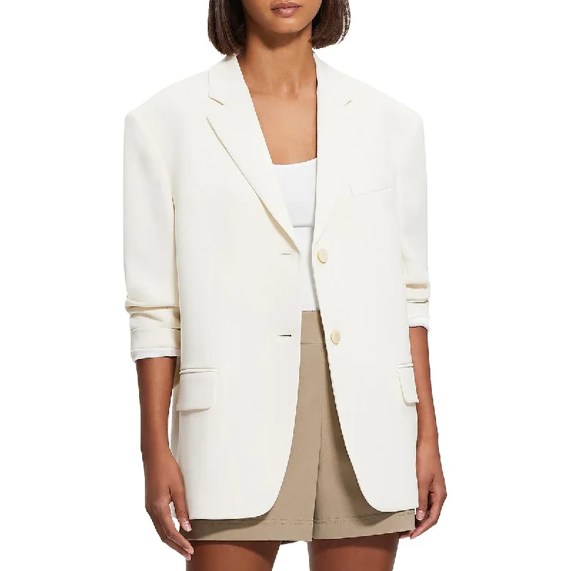 Theory Womens Admiral Office Career Two-Button Blazer