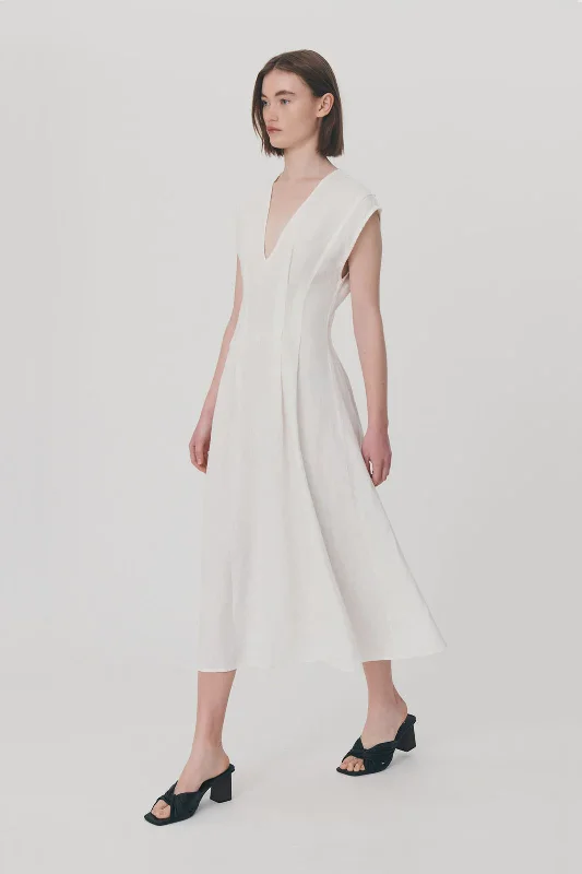 Anica Linen Midi Dress