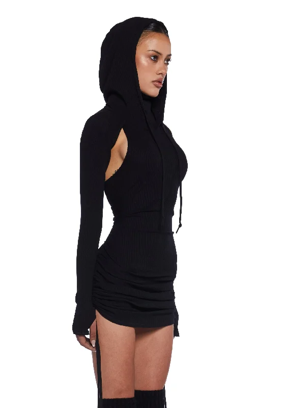 Compression Ruched Mini Dress