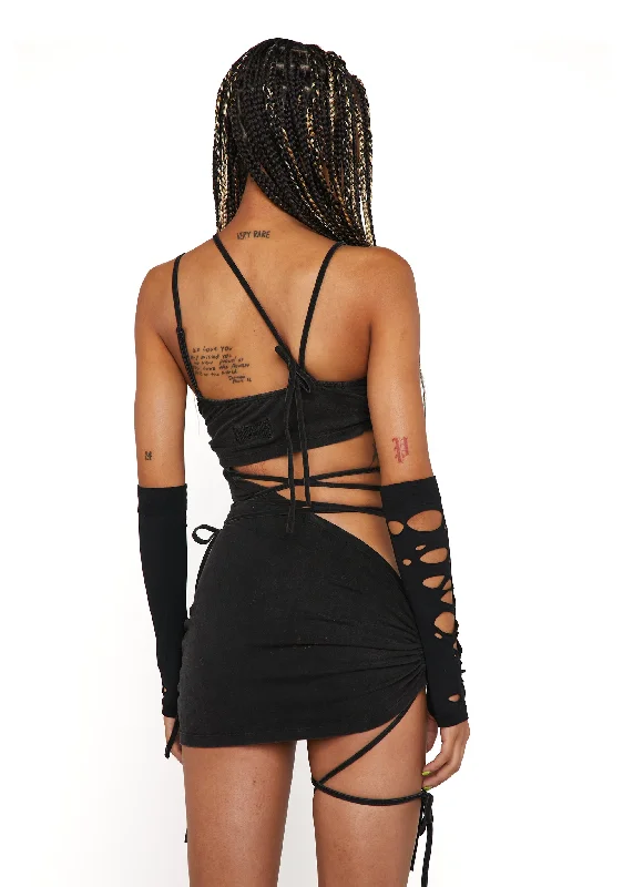 Compression Strappy Mini Dress