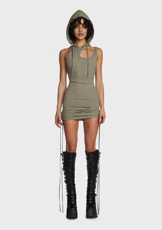 Echo Hooded Mini Dress