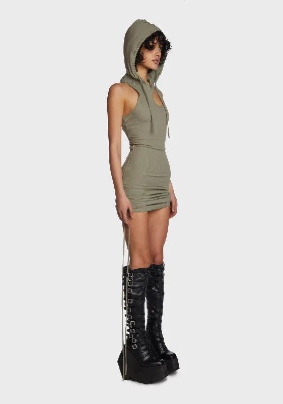 Echo Hooded Mini Dress