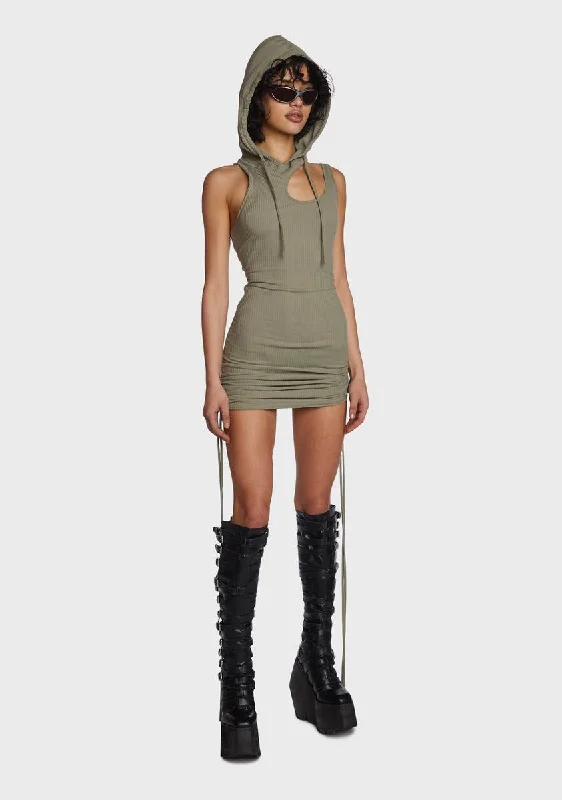 Echo Hooded Mini Dress