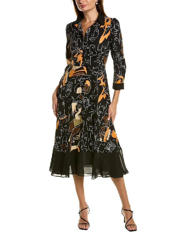 Gracia Printed Midi Dress