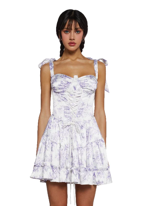 Holding Court Mini Dress - Lavender