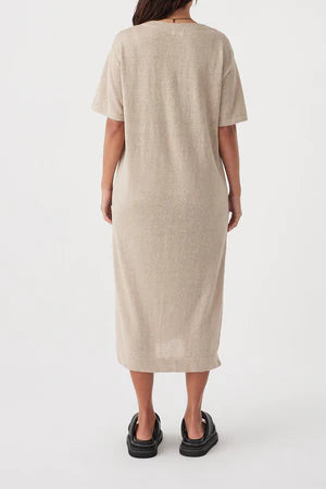 Julia Midi Dress - Taupe