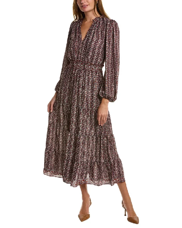 Max Studio Tiered Midi Dress