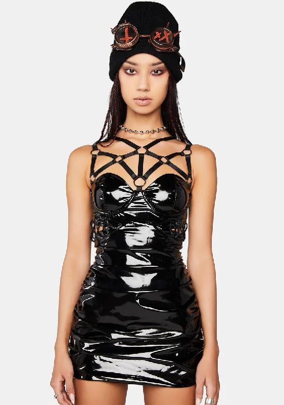 Modulation Liquid Velvet Mini Dress