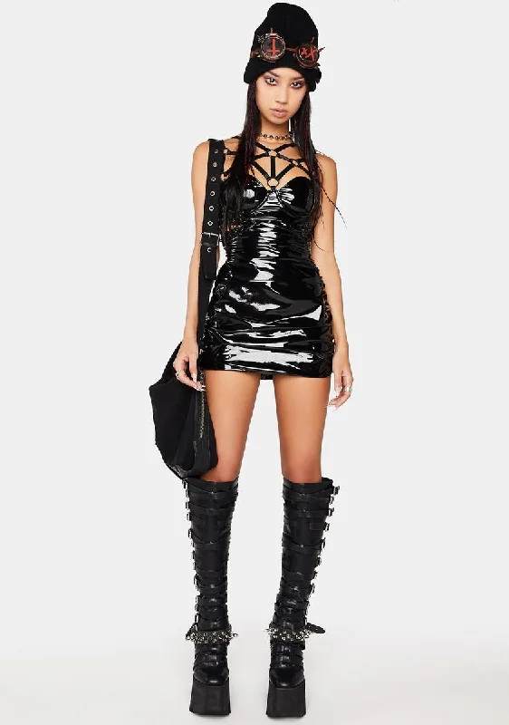 Modulation Liquid Velvet Mini Dress