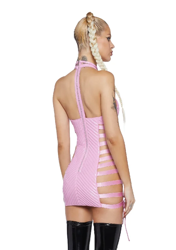 Rude Awakening Mini Dress - Pink