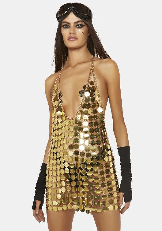 Sunlight Deity Sequin Mini Dress