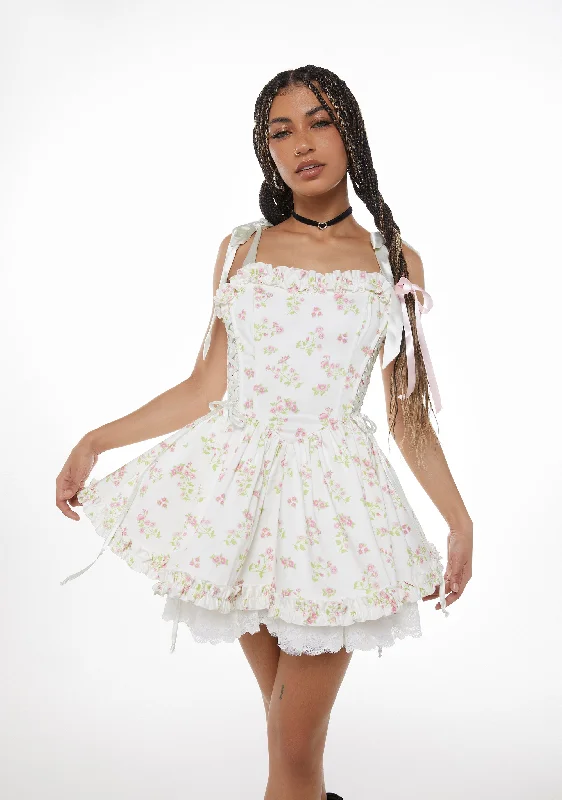 Takes The Cake Mini Dress - Floral