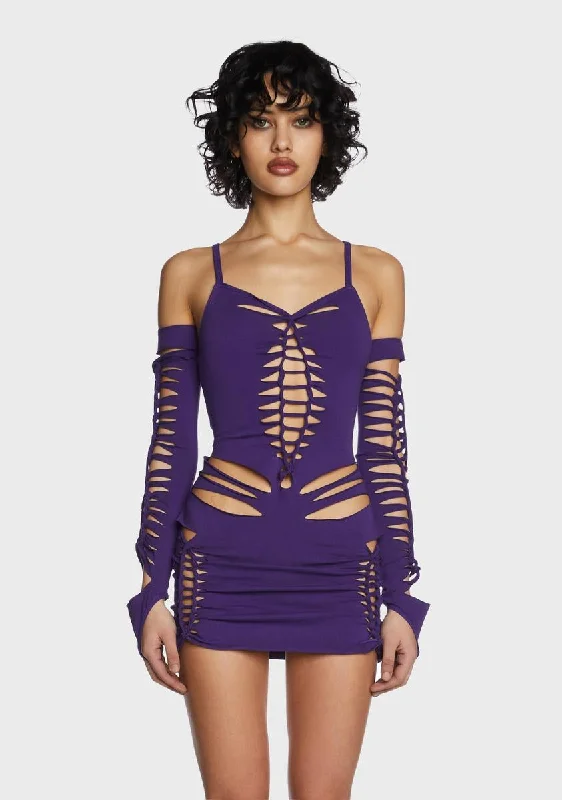 Violet Spellbound Smiles Mini Dress