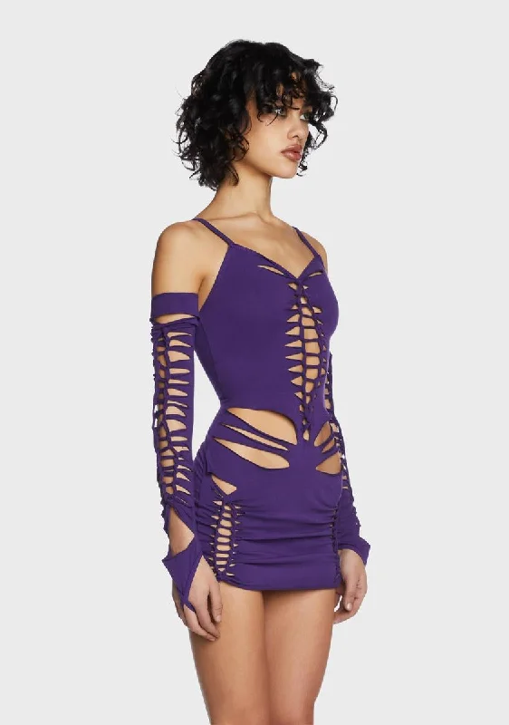 Violet Spellbound Smiles Mini Dress