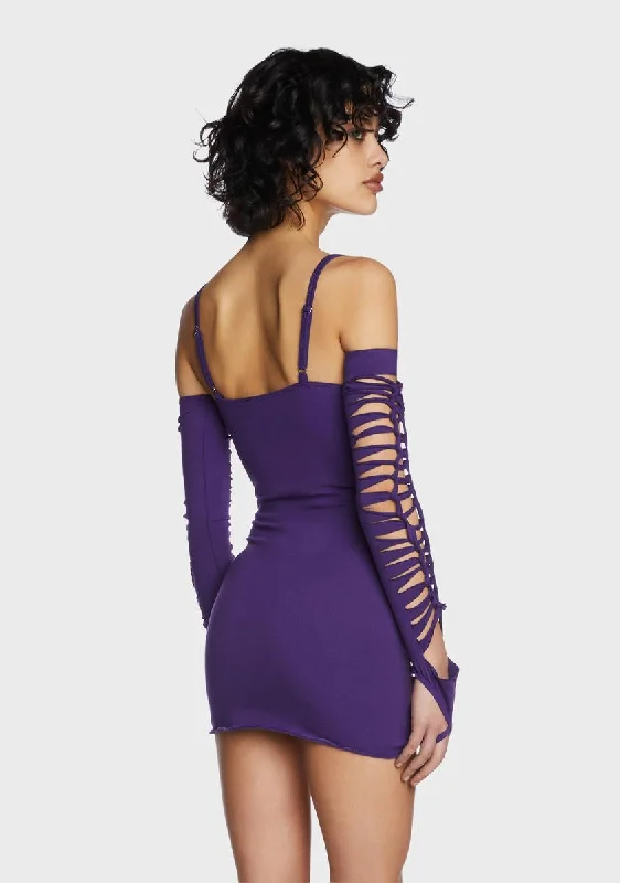 Violet Spellbound Smiles Mini Dress