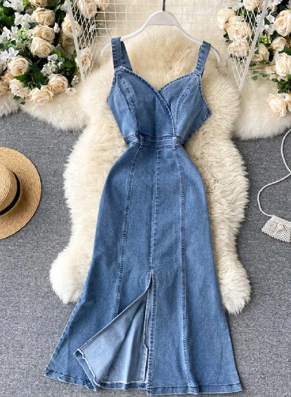 Denim dress    S102