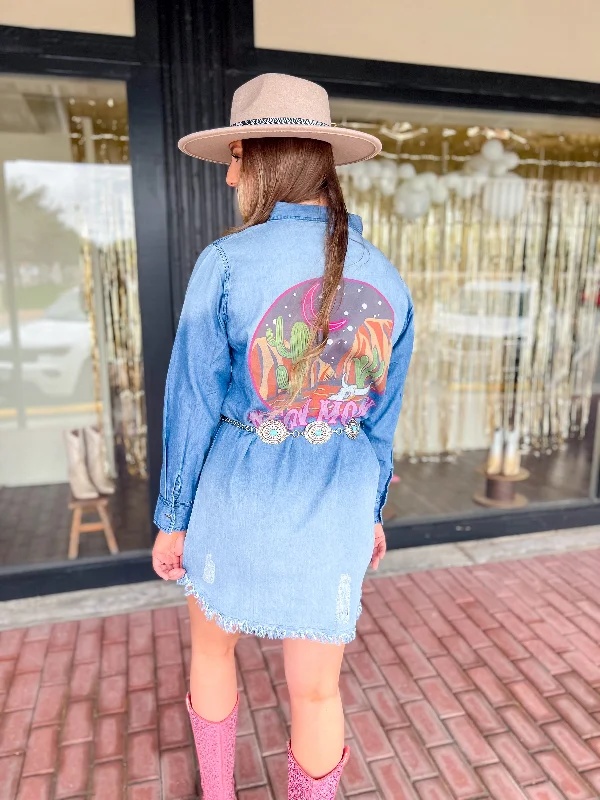 Neon Moon Denim Dress