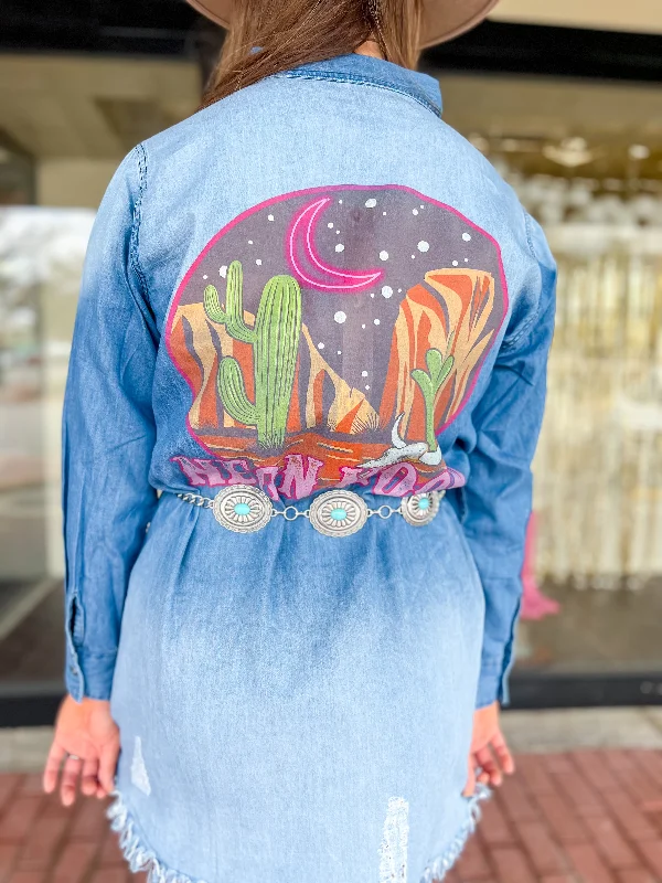 Neon Moon Denim Dress