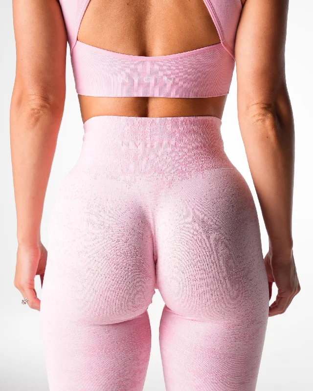 Baby Pink Digital Seamless Leggings