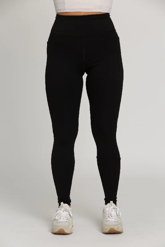 Black Lined Athletic Leggings