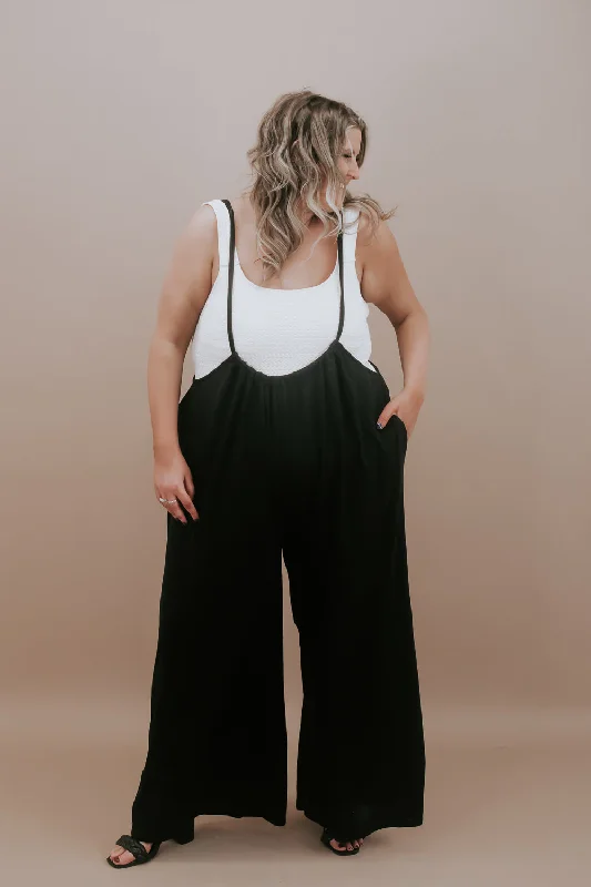 Head Over Heels Jumpsuit, Black