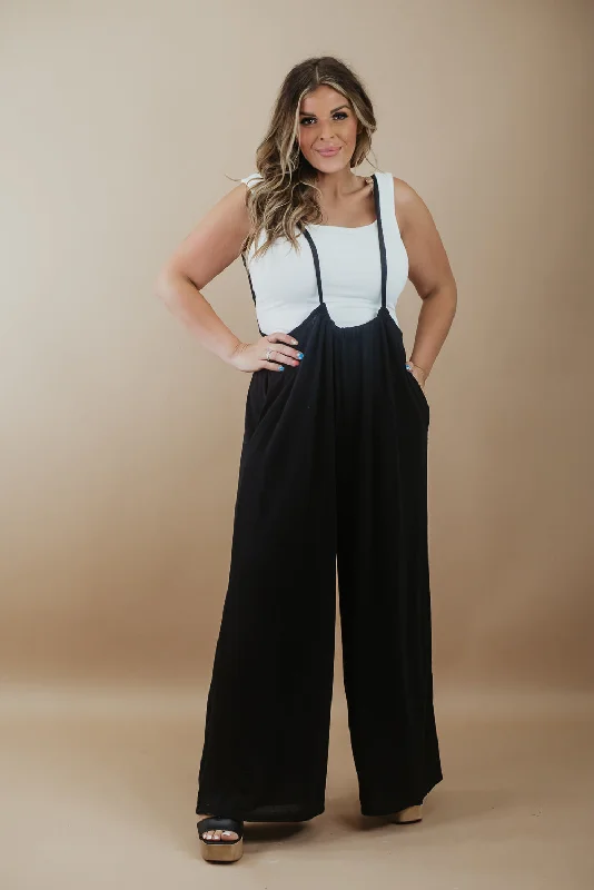 Head Over Heels Jumpsuit, Black