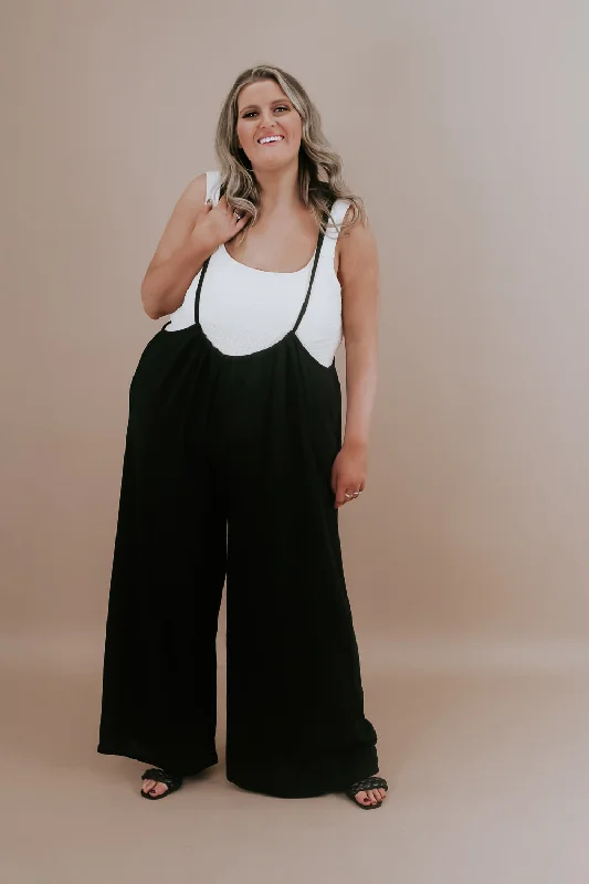 Head Over Heels Jumpsuit, Black