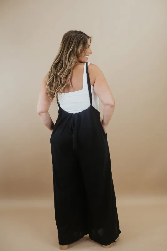 Head Over Heels Jumpsuit, Black