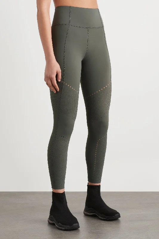 High Rise Perforated 7/8 Legging 227