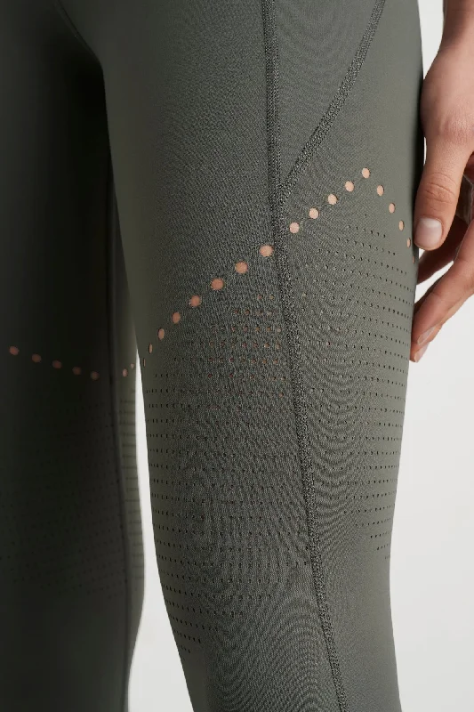 High Rise Perforated 7/8 Legging 227