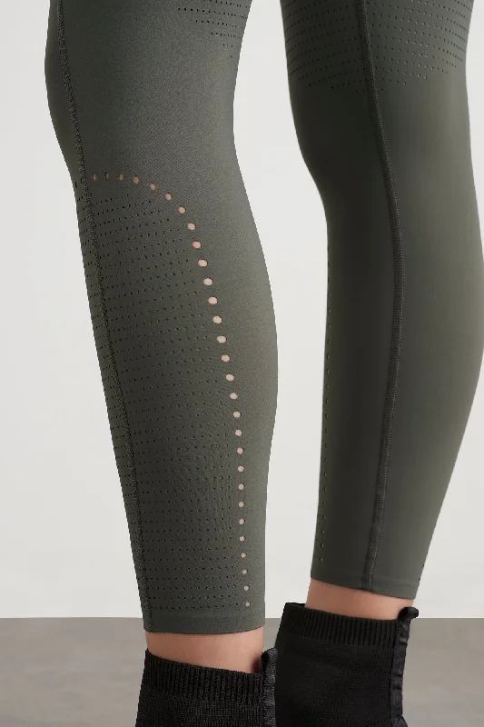 High Rise Perforated 7/8 Legging 227