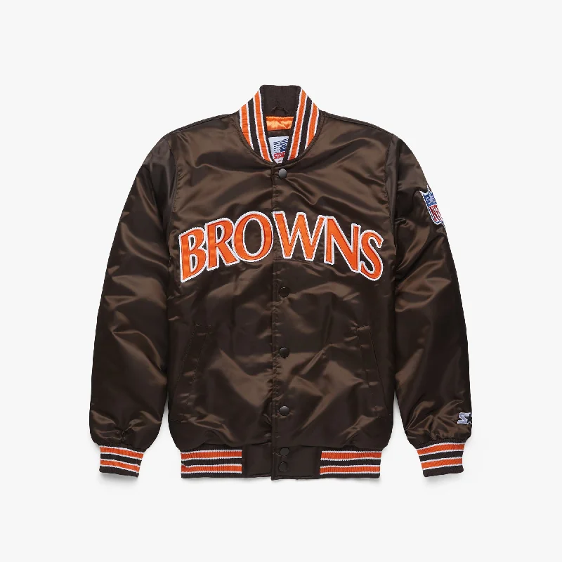 HOMAGE X Starter Browns Satin Jacket