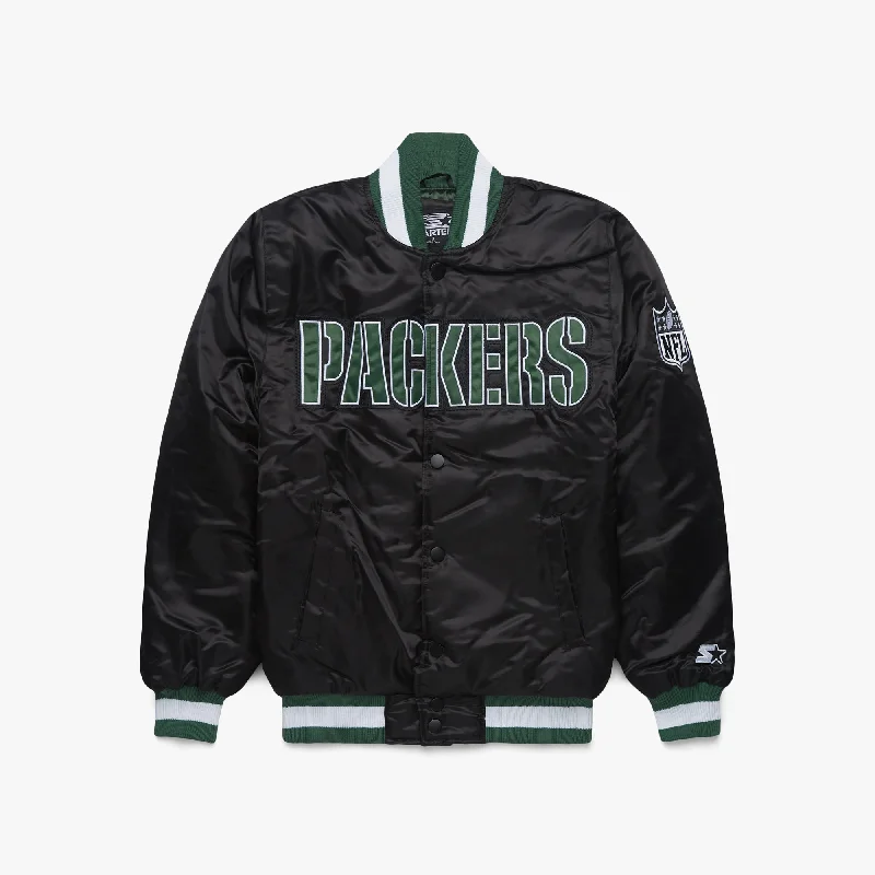 HOMAGE x Starter Packers Blackout Satin Jacket