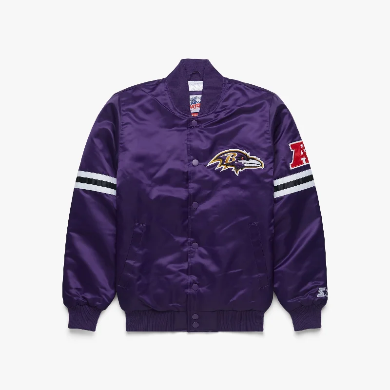 HOMAGE X Starter Ravens Satin Jacket