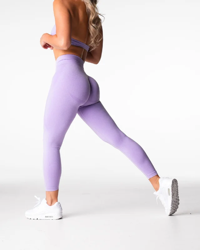 Lilac Mid Rise Contour Seamless Leggings