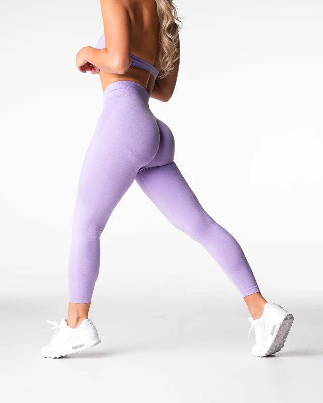 Lilac Mid Rise Contour Seamless Leggings