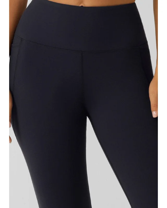 Lorna Jane Amy Thermal Phone Pocket Full Length  Leggings - Midnight Blue