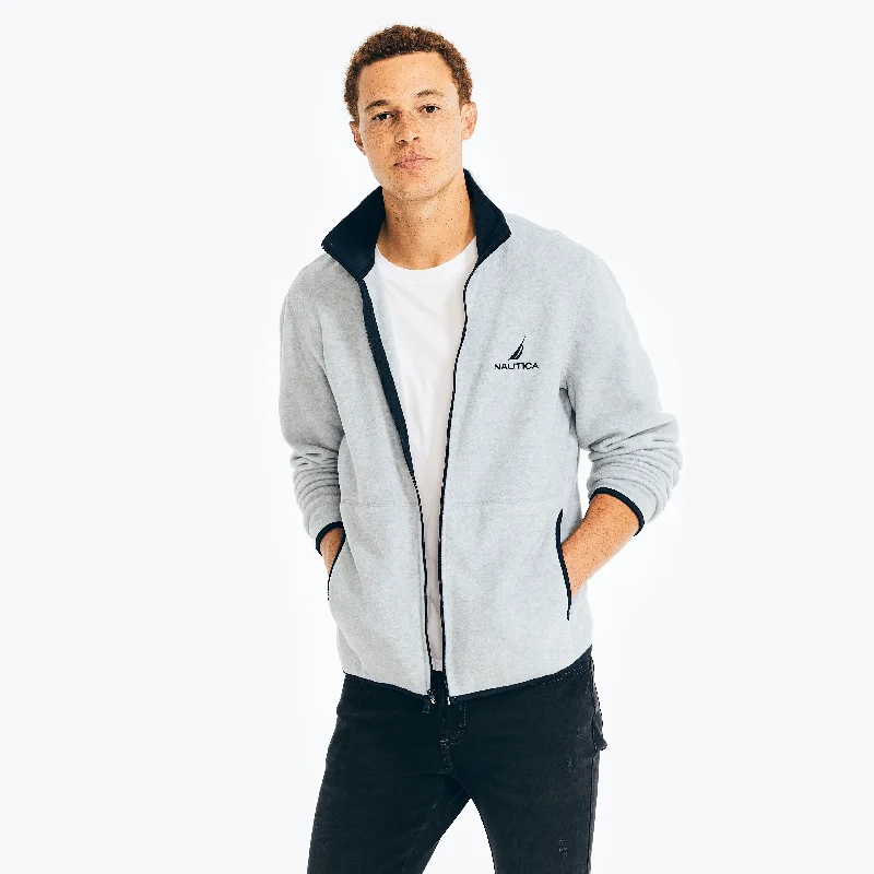 Nautica Mens Full-Zip Nautex Fleece