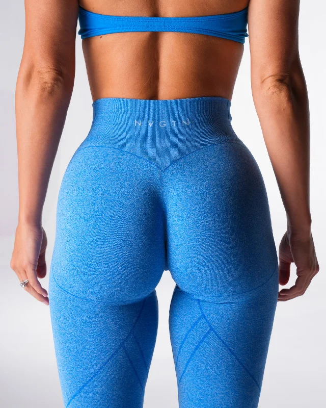 Ocean Blue Geo Seamless Leggings