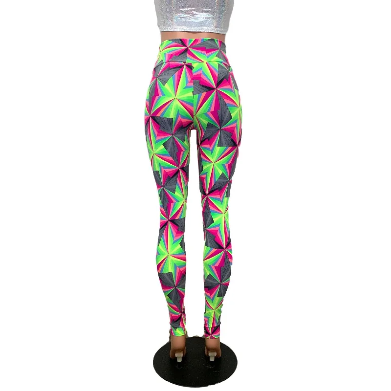 SALE - Optima Neon High-Waisted Leggings Pants