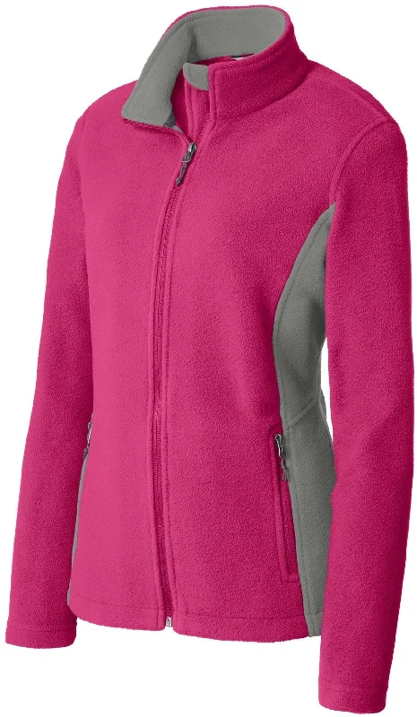 CLOSEOUT - Port Authority Ladies Colorblock Value Fleece Jacket