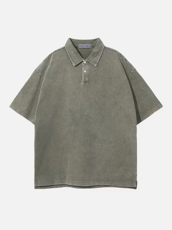 Aelfric Eden Vintage Washed Polo Tee