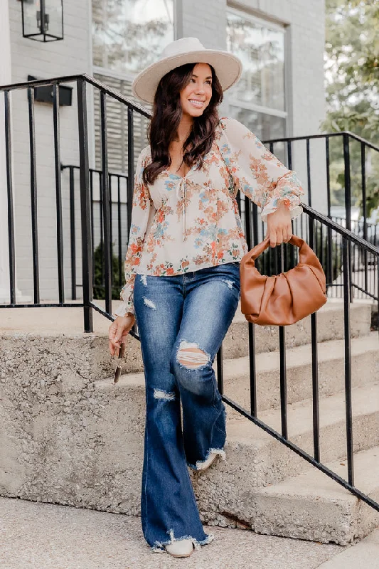 amuse-me-beige-tie-bust-floral-blouse