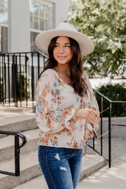 amuse-me-beige-tie-bust-floral-blouse