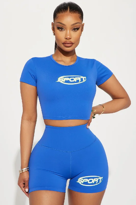 Be A Good Sport Active Top - CobaltBlue